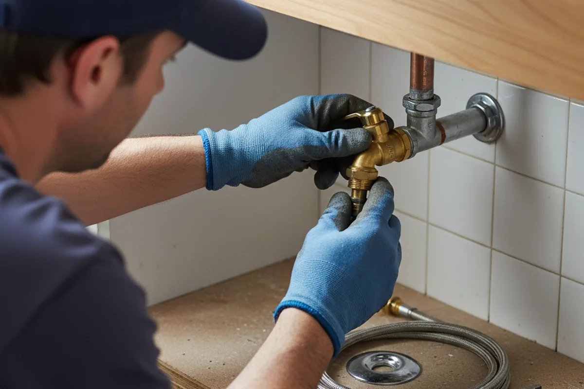 Shutoff valve and fitting work during Faucet and Fixture Repair in Hubbardsville